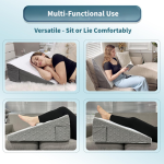Bed wedge pillow triangle memory foam pillow suitable for napping