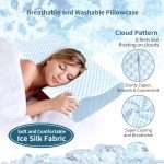 Memory foam pillow slow rebound ice silk neck pillow cervical pillow