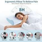Memory foam pillow slow rebound ice silk neck pillow cervical pillow